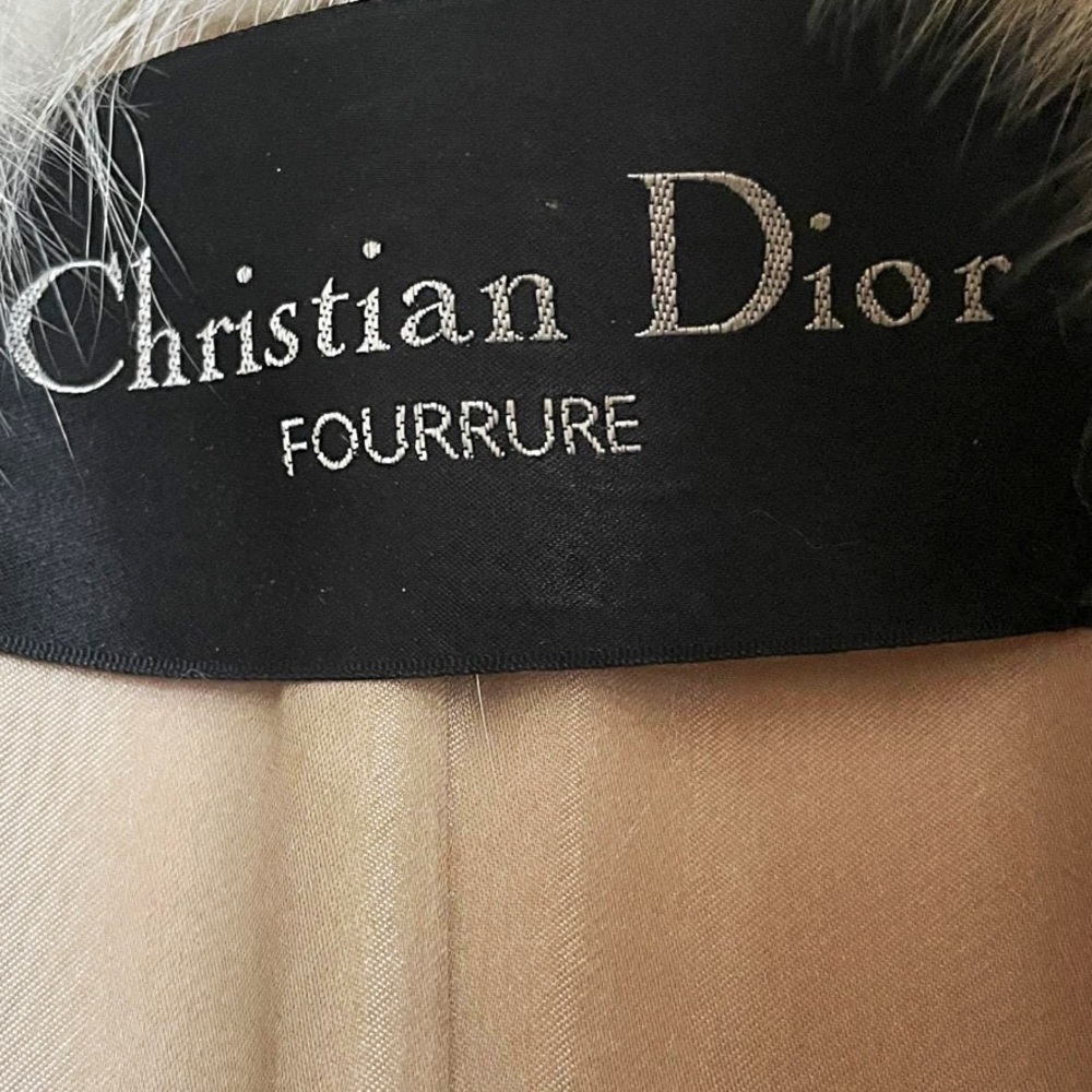 Christian Dior Cream Blush  Mink and Fox Fur Coat - Picture 10 of 16
